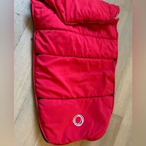 Bugaboo stroller footmuff foot warmer red